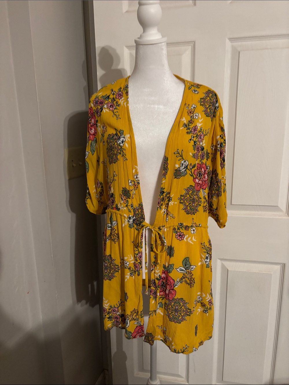 No Boundaries Yellow Floral Romper